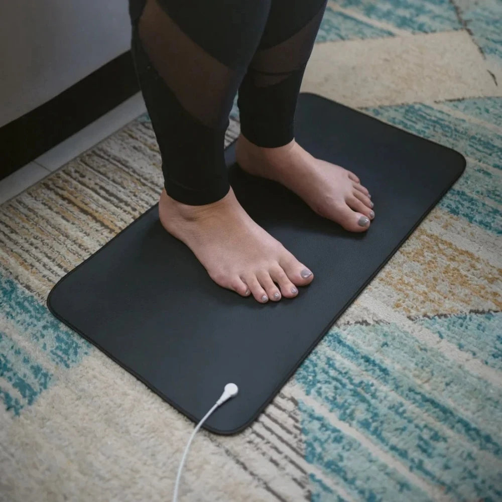 New Healthy Grounding Technology: Grounding Mat And Grounding Sheets For Yoga And Sleep - Negative Ion Relax, No Batteries Requi