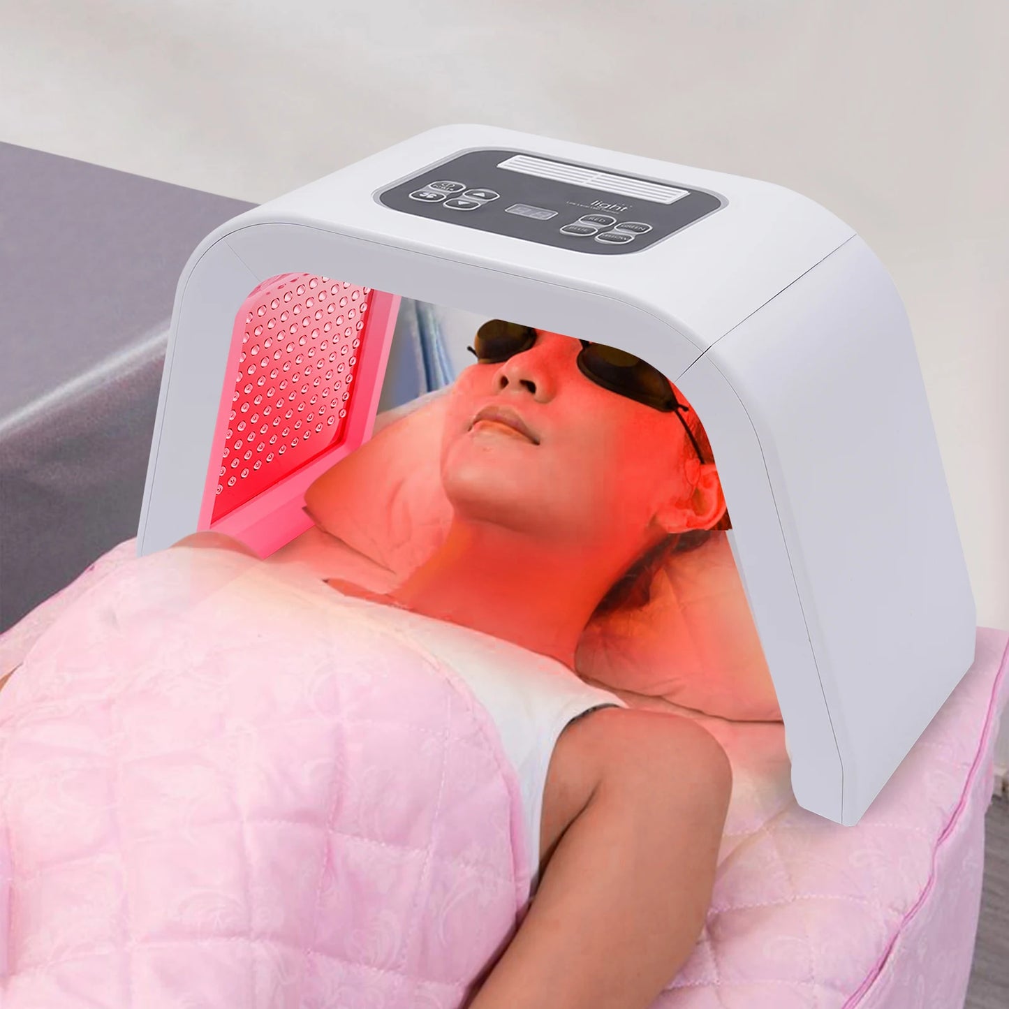 7 Color LED LightTherapy MaskForFacialTherapy 7in1 Professional SkinCare Device HomeSpa