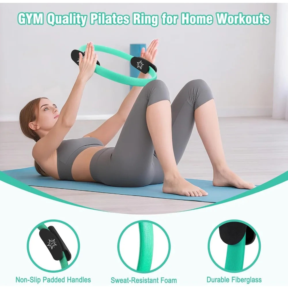 Muuruu Pilates Equipment Kit For Home Workout Ring And Ball