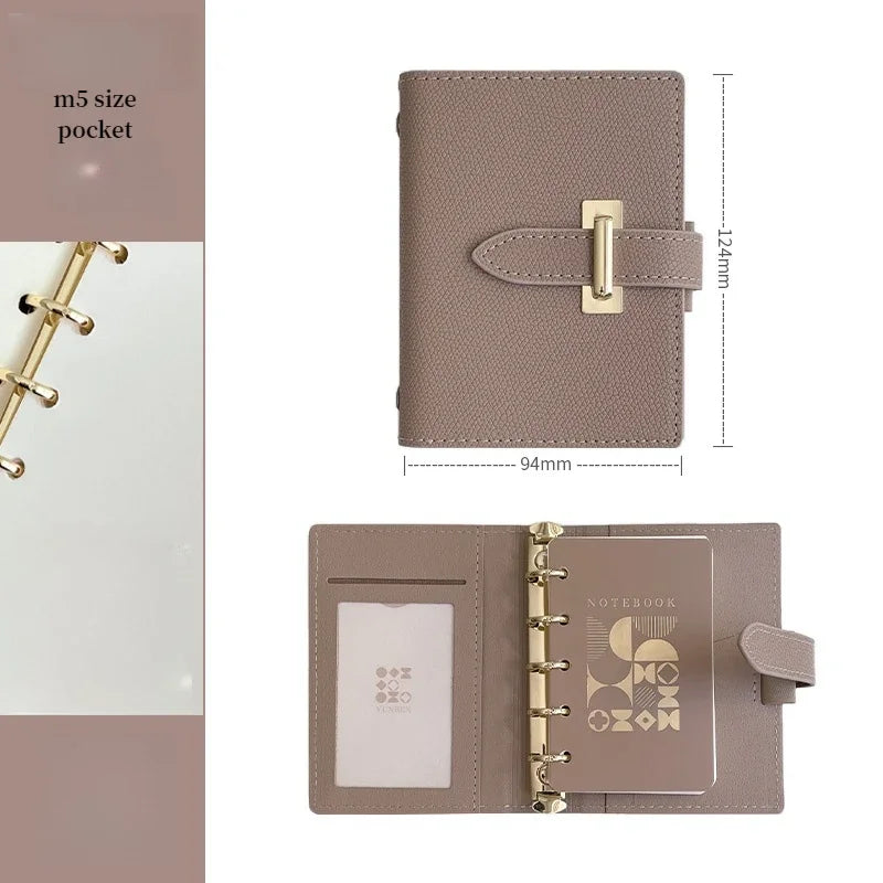 High-Concerned PU Leather Retro Business Diary Notebook Binder