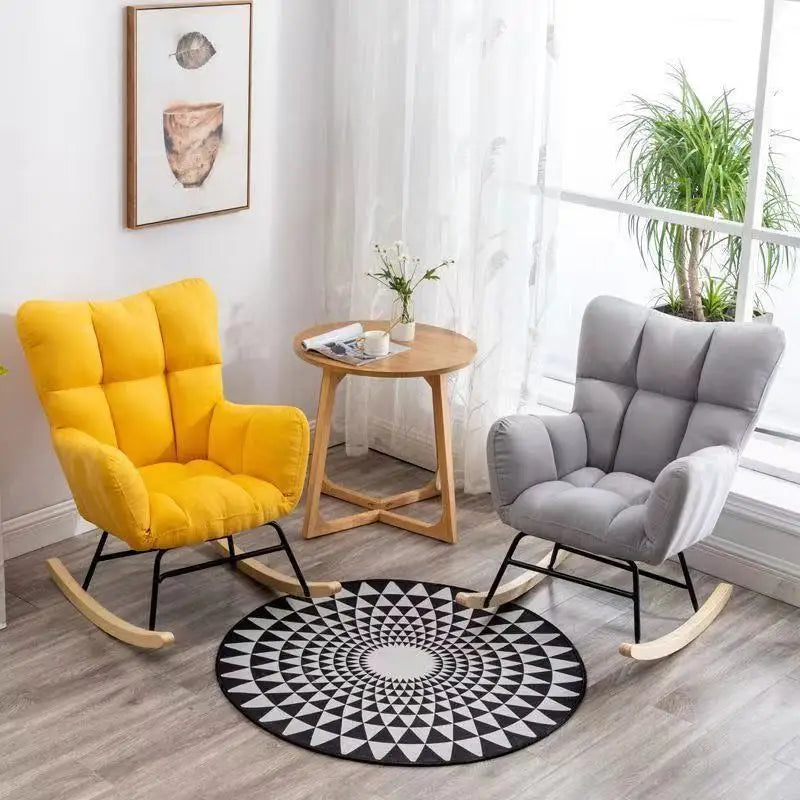 TINGFANG Balcony Rocking Chair Modern Lounge For Living Room