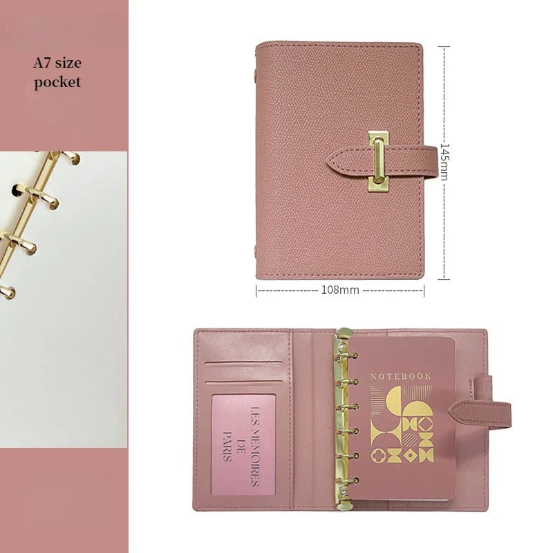 High-Concerned PU Leather Retro Business Diary Notebook Binder