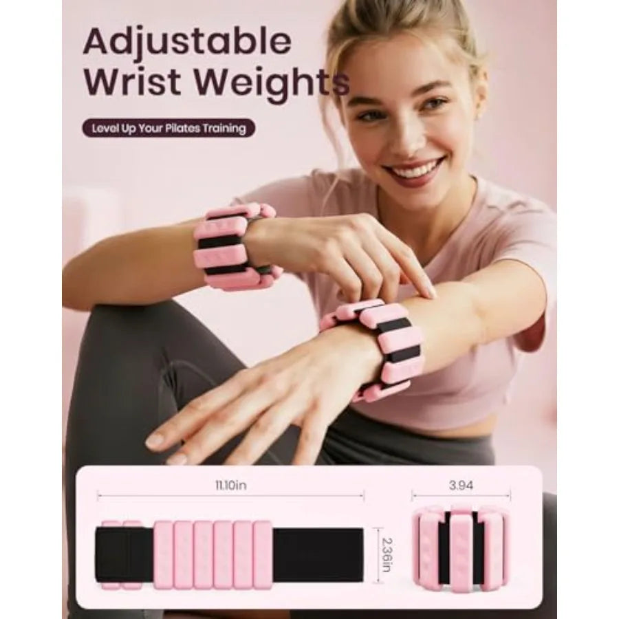 SHXI Pilates Ring Set With Weights And Resistance Bands