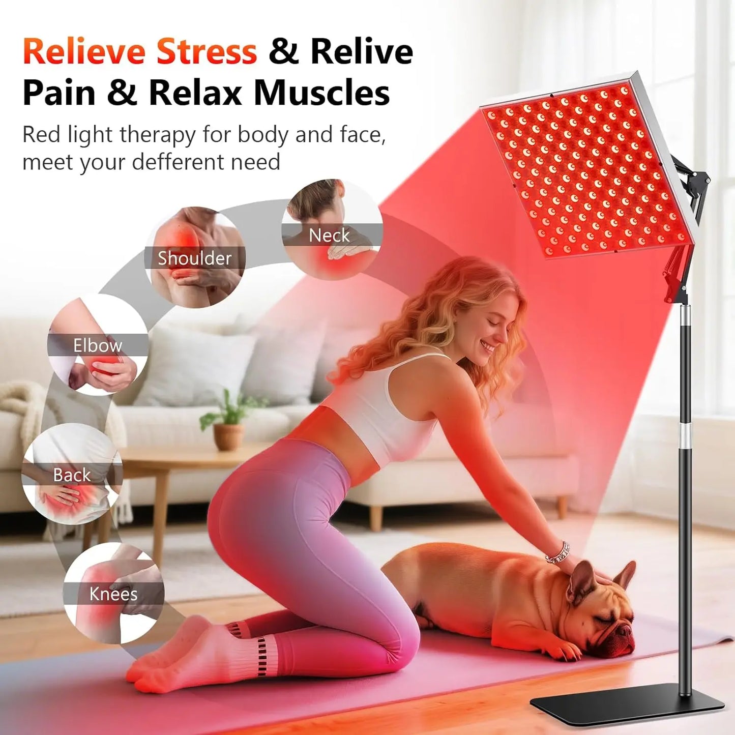 ZONGKUNG Infrared Red Light Therapy Panel 660 850 Nm Lamp
