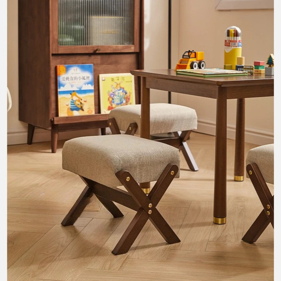 Featre SpaceSaving Foldable Shoe Bench With Luxurious Textured Velveteen Cushioning