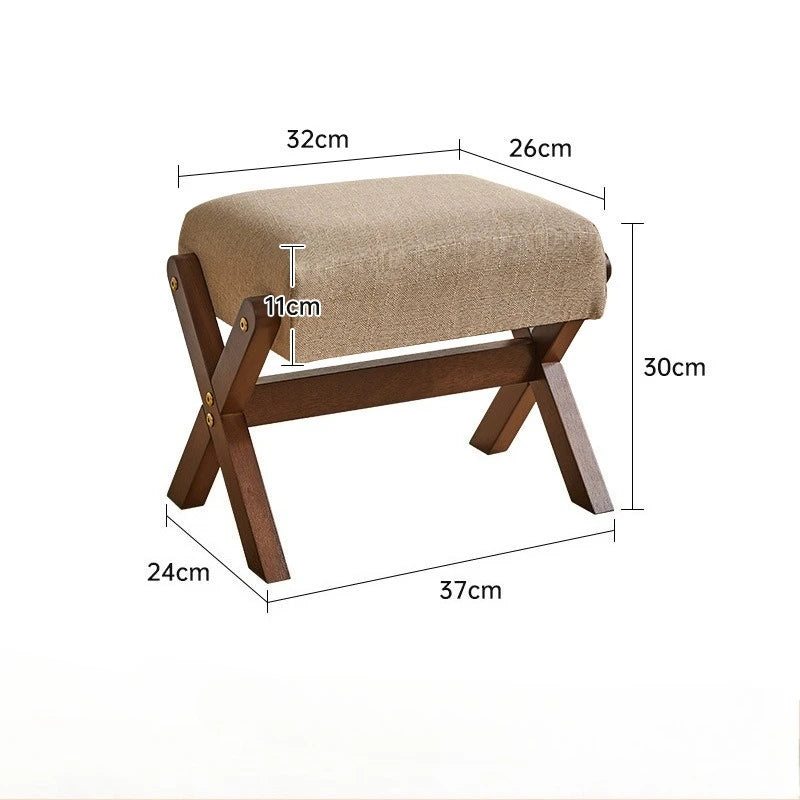 Featre SpaceSaving Foldable Shoe Bench With Luxurious Textured Velveteen Cushioning