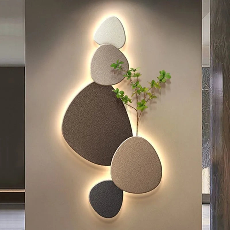 Crystal Ceramic Wall Lamps With LED For Living Room Corridor
