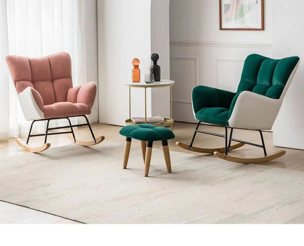 TINGFANG Balcony Rocking Chair Modern Lounge For Living Room