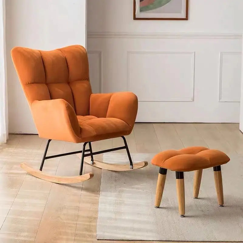 TINGFANG Balcony Rocking Chair Modern Lounge For Living Room