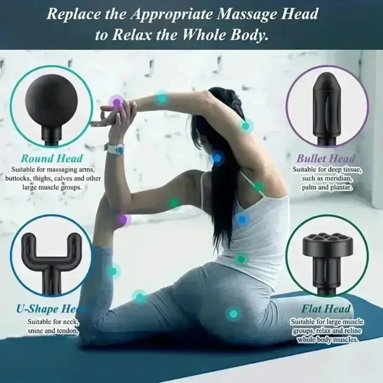 DIAMR Mini USB Massage Gun Portable Fascia Relaxer For Neck Shoulders And Back Quiet Muscle Relief Home Travel