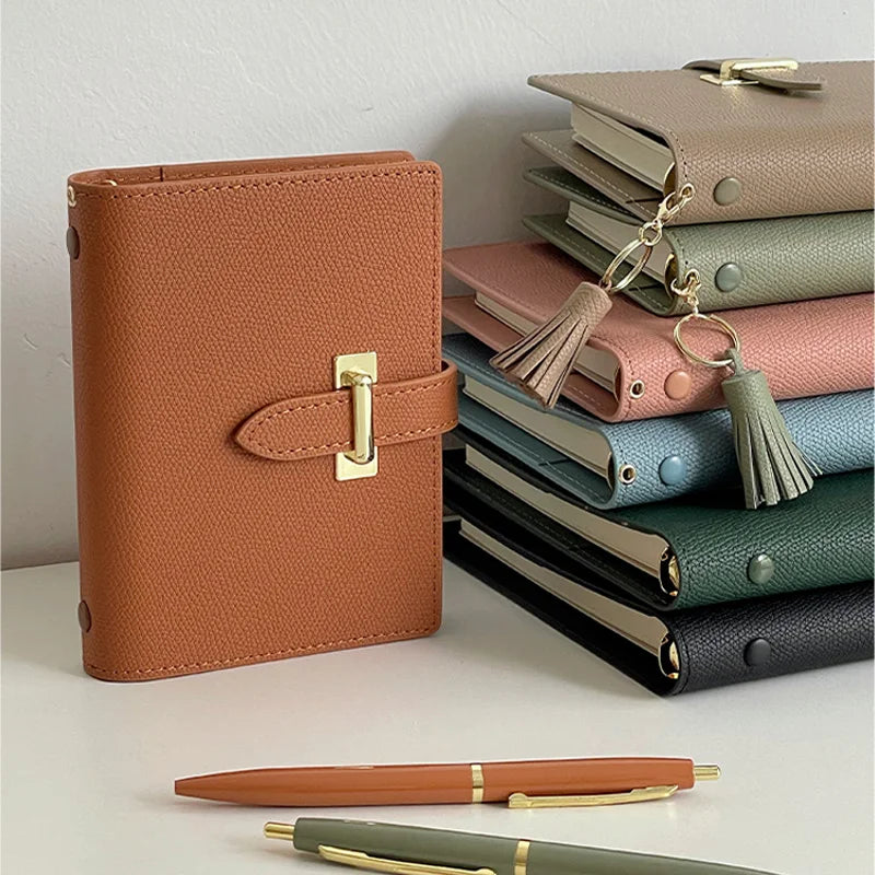 High-Concerned PU Leather Retro Business Diary Notebook Binder