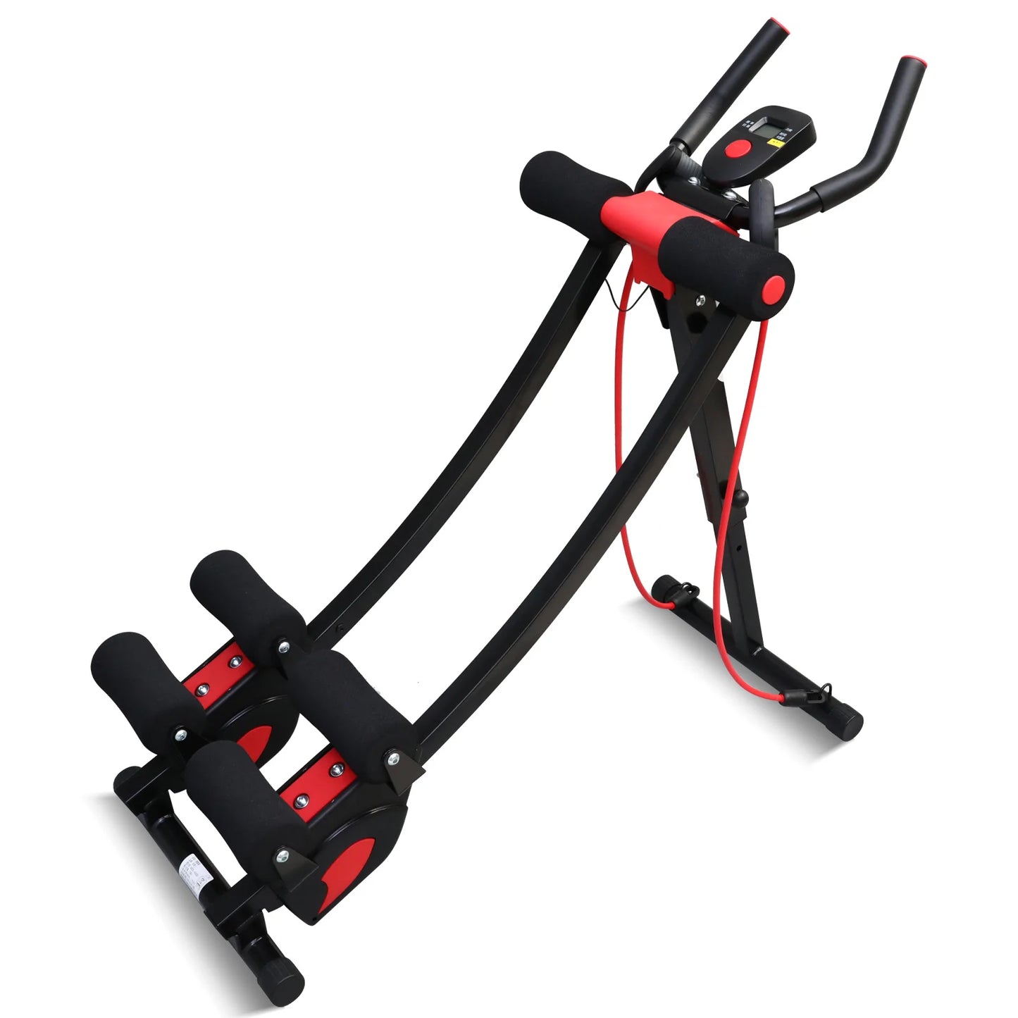 Foldable Ab Machine With Resistance Bands For Home Core Workout