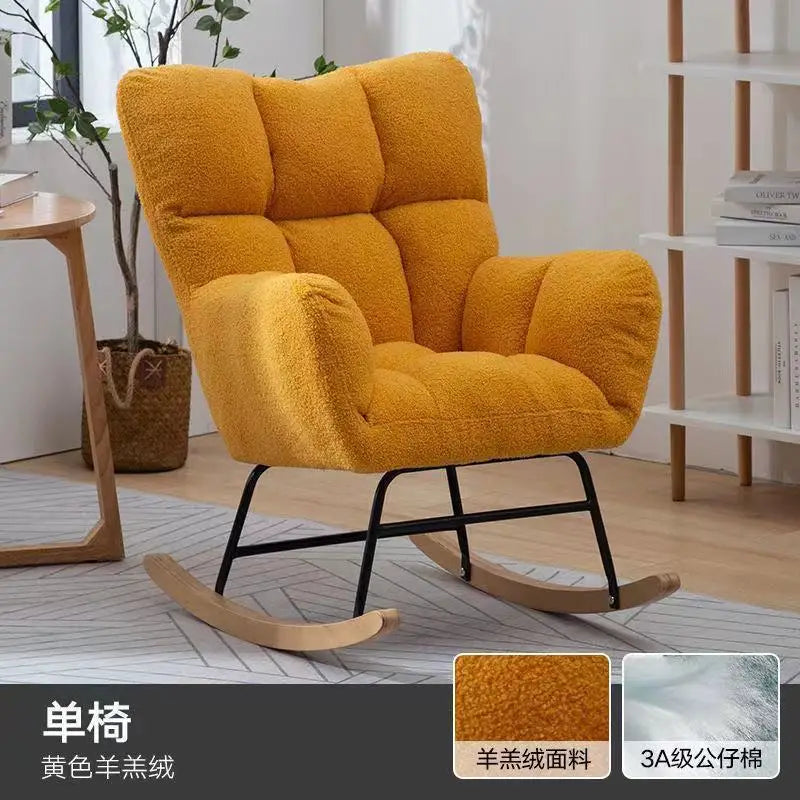 TINGFANG Balcony Rocking Chair Modern Lounge For Living Room