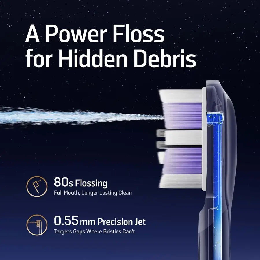 NEOS II Ultra Electric Toothbrush with Water Flosser Combo, 3in1 Flosses, Vibrates and Oscillates, Flossing Toothbrush for Adult