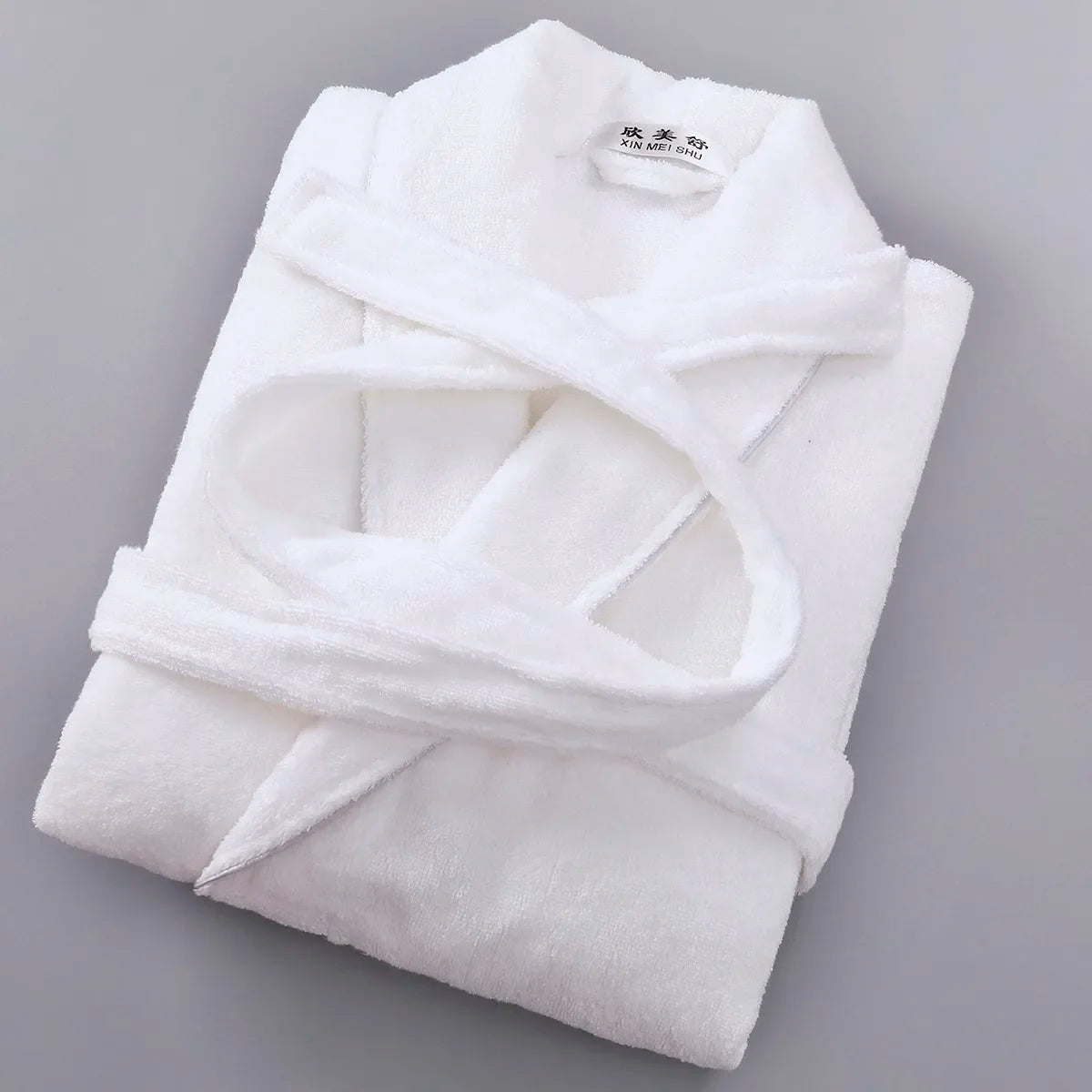 NONECN Women Terry Cotton Bathrobe For Hotel Spa