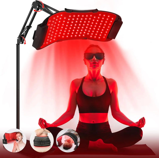 Red Light Therapy Device For Face And Body Adjustable Intensity