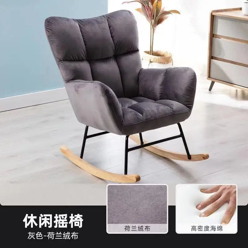 TINGFANG Balcony Rocking Chair Modern Lounge For Living Room