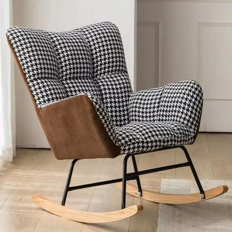 TINGFANG Balcony Rocking Chair Modern Lounge For Living Room