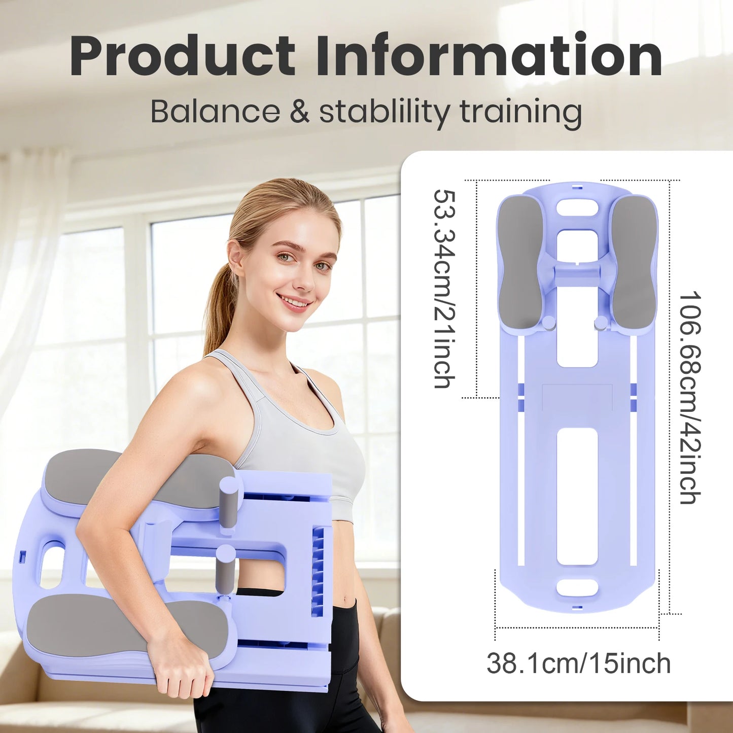 5-In-1 Foldable Pilates Abs Board For Core And Full-Body Fitness
