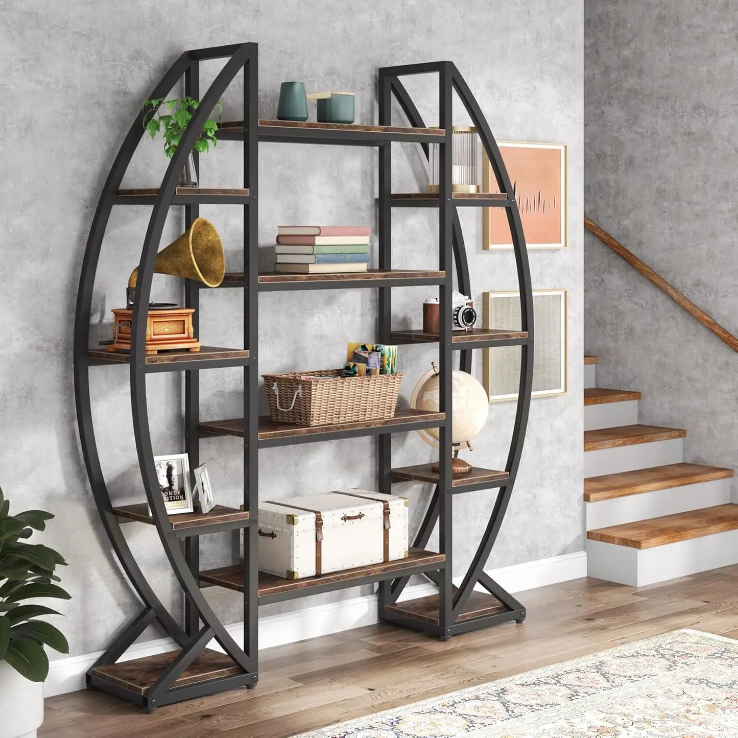 Little Tree Bookshelf Etagere Display Shelves For Living Room