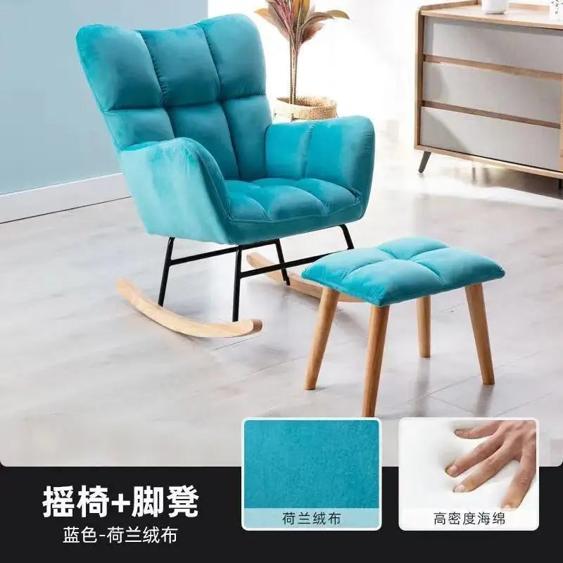 TINGFANG Balcony Rocking Chair Modern Lounge For Living Room