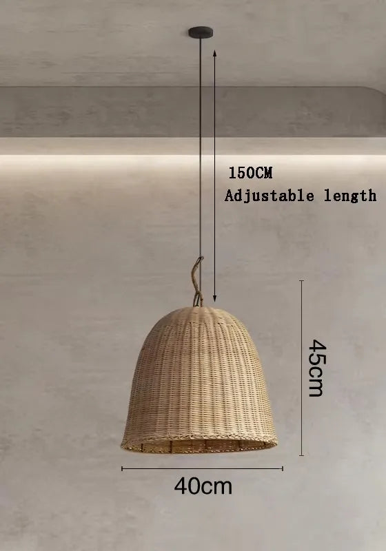 DRMIYA Bamboo Pendant Lamp Wabi Sabi Style Zen Home Lighting