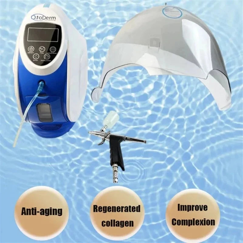 BOMPC O2toderm Oxygen Facial Machine Portable Antiaging Skin Rejuvenation AtHome
