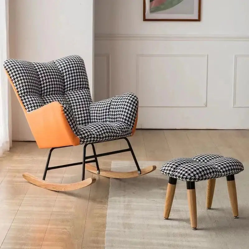 TINGFANG Balcony Rocking Chair Modern Lounge For Living Room