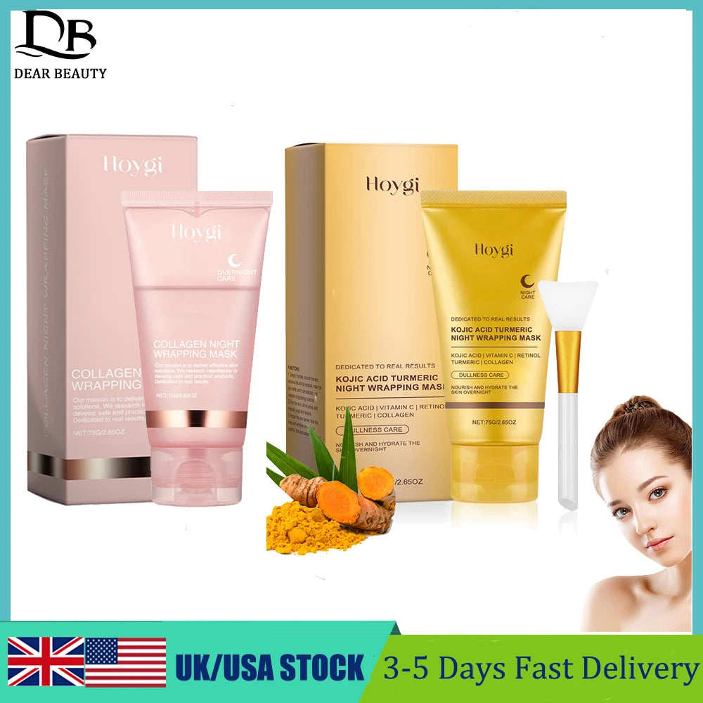 Ms.Dear Night Repair Face Mask Kojic Acid Turmeric Brightening