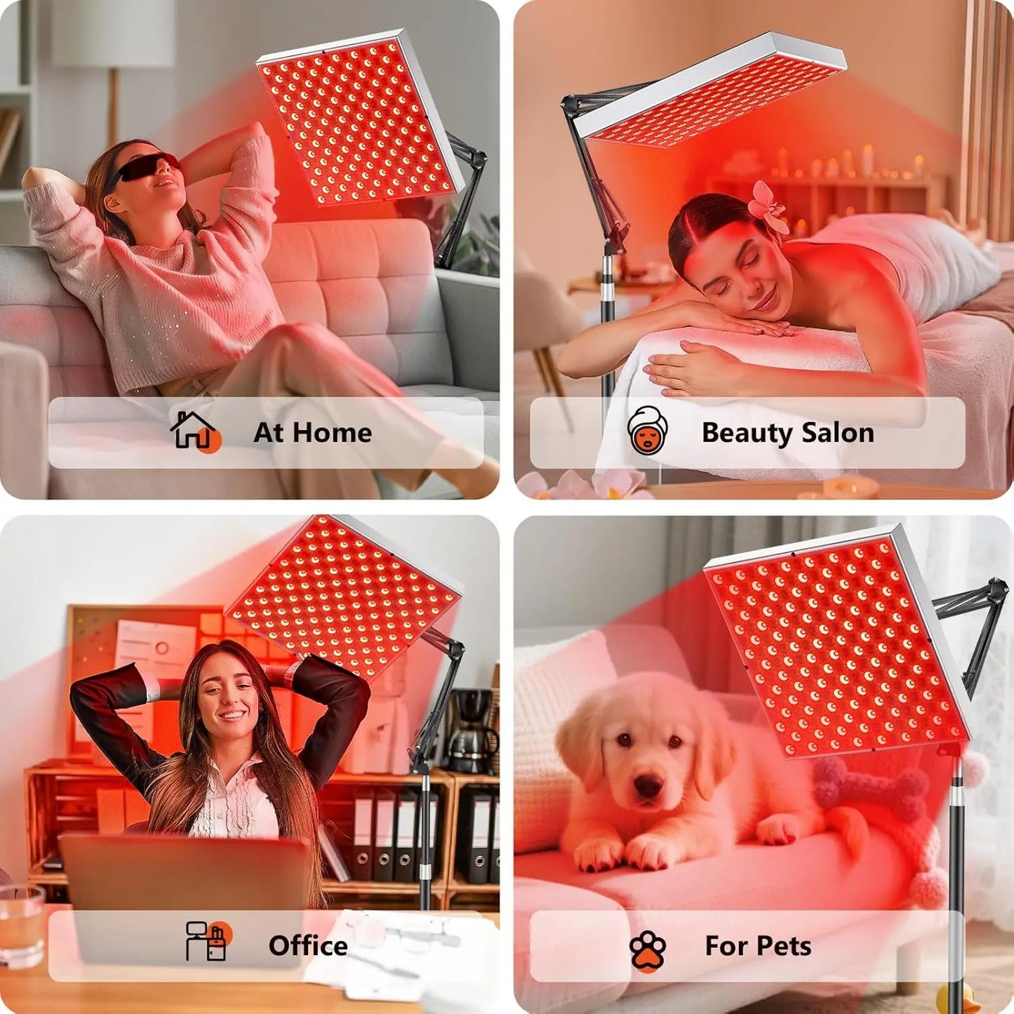 ZONGKUNG Infrared Red Light Therapy Panel 660 850 Nm Lamp