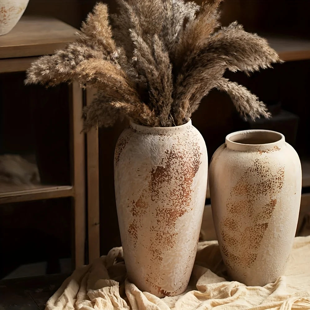 Elegant Retro Speckled Ceramic Flower Pot for Home Decor