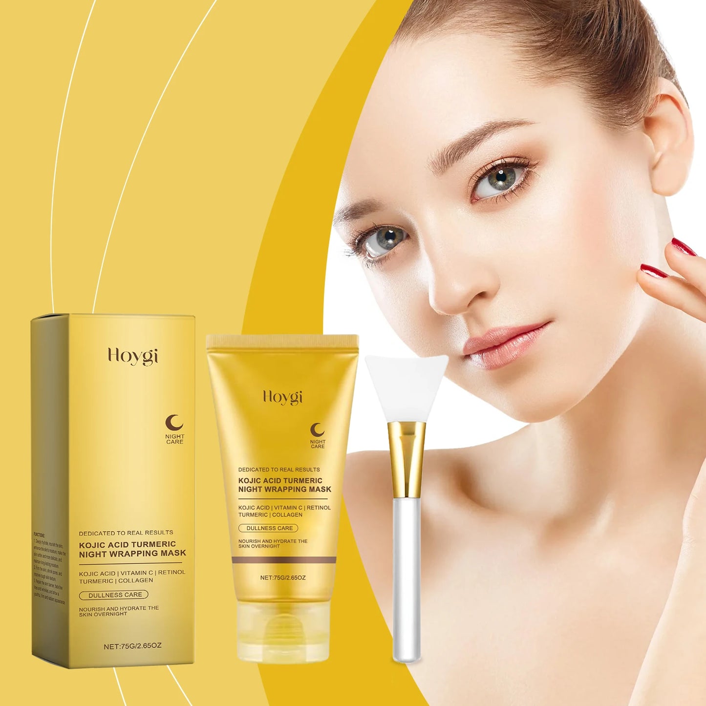 Ms.Dear Night Repair Face Mask Kojic Acid Turmeric Brightening