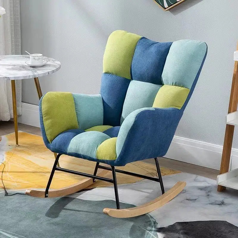 TINGFANG Balcony Rocking Chair Modern Lounge For Living Room