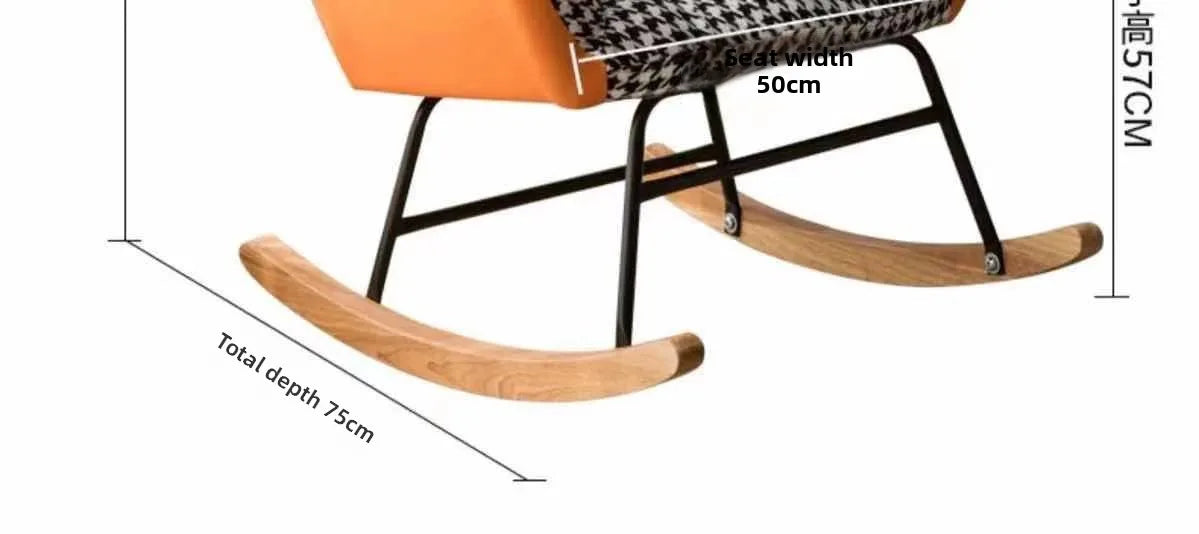 TINGFANG Balcony Rocking Chair Modern Lounge For Living Room