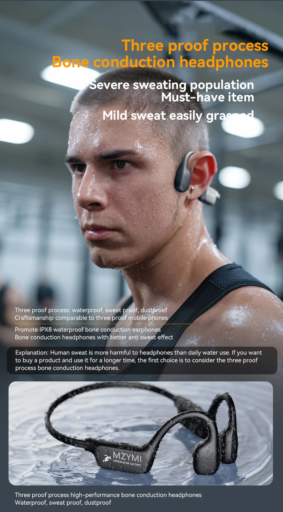 Neckband Bluetooth 5.4 Earphones A28 TWS Waterproof ENC Noise Reduction