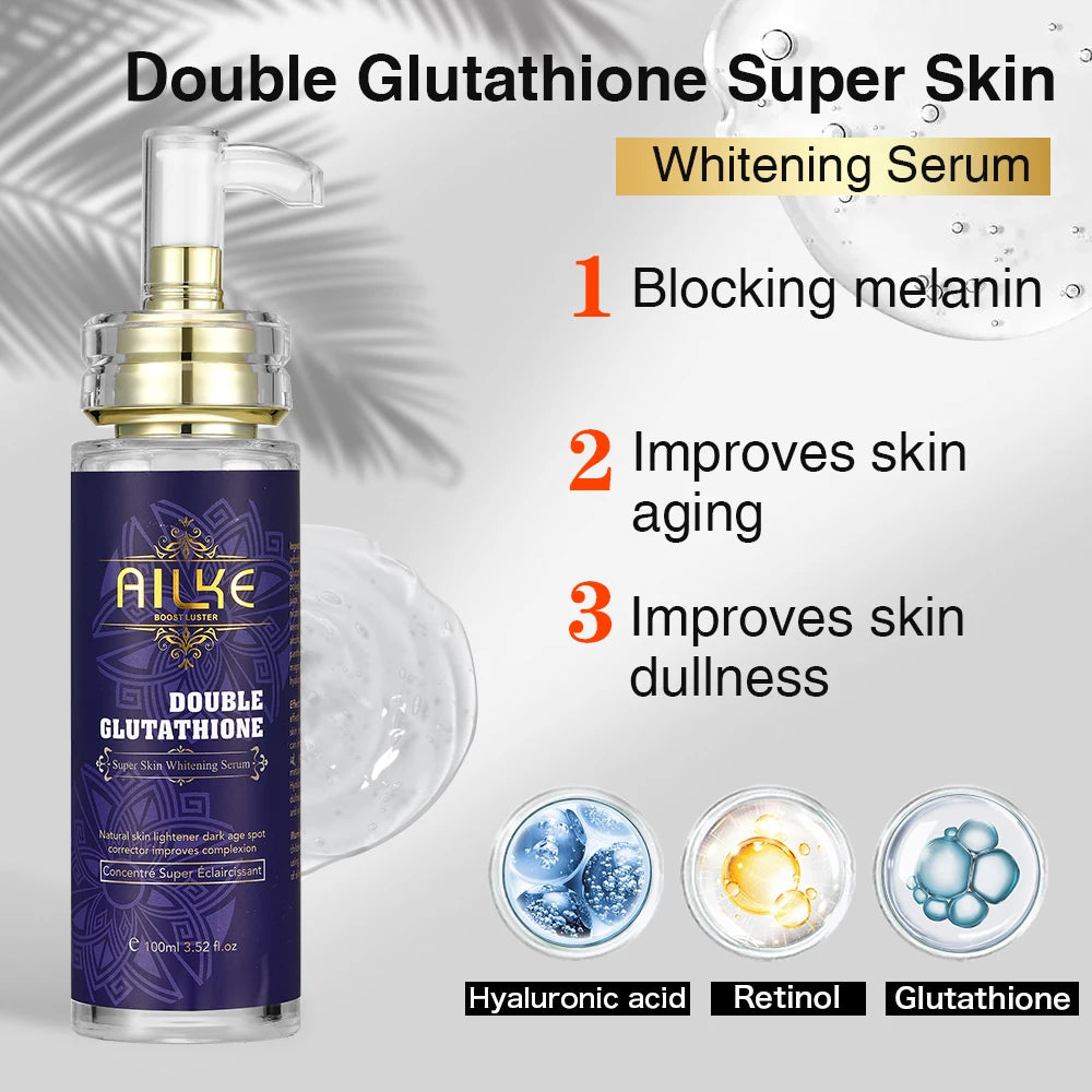 AILKE Face And Body Whitening Serum For Hydration And Dark Spot Reduction Anti Aging Skin Brightening
