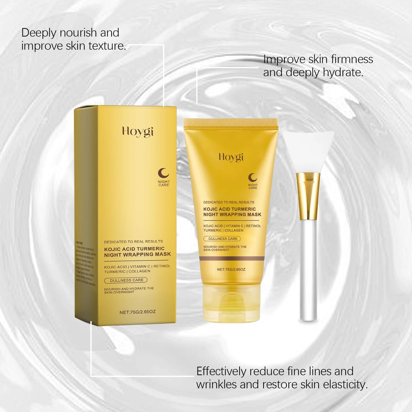 Ms.Dear Night Repair Face Mask Kojic Acid Turmeric Brightening