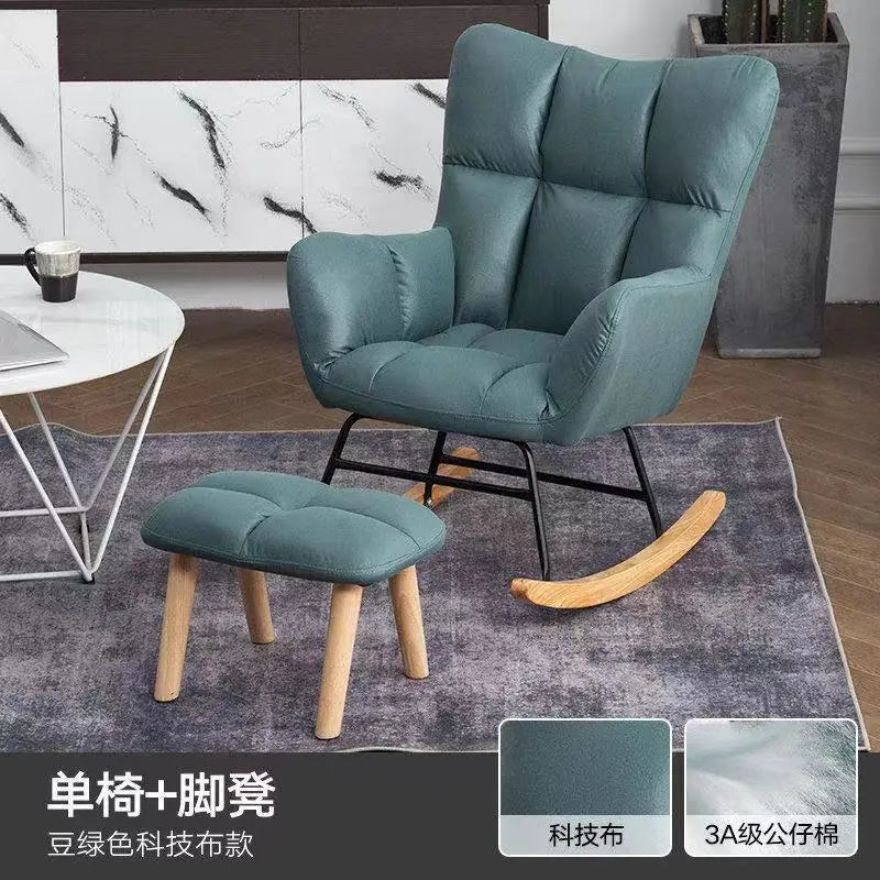 TINGFANG Balcony Rocking Chair Modern Lounge For Living Room