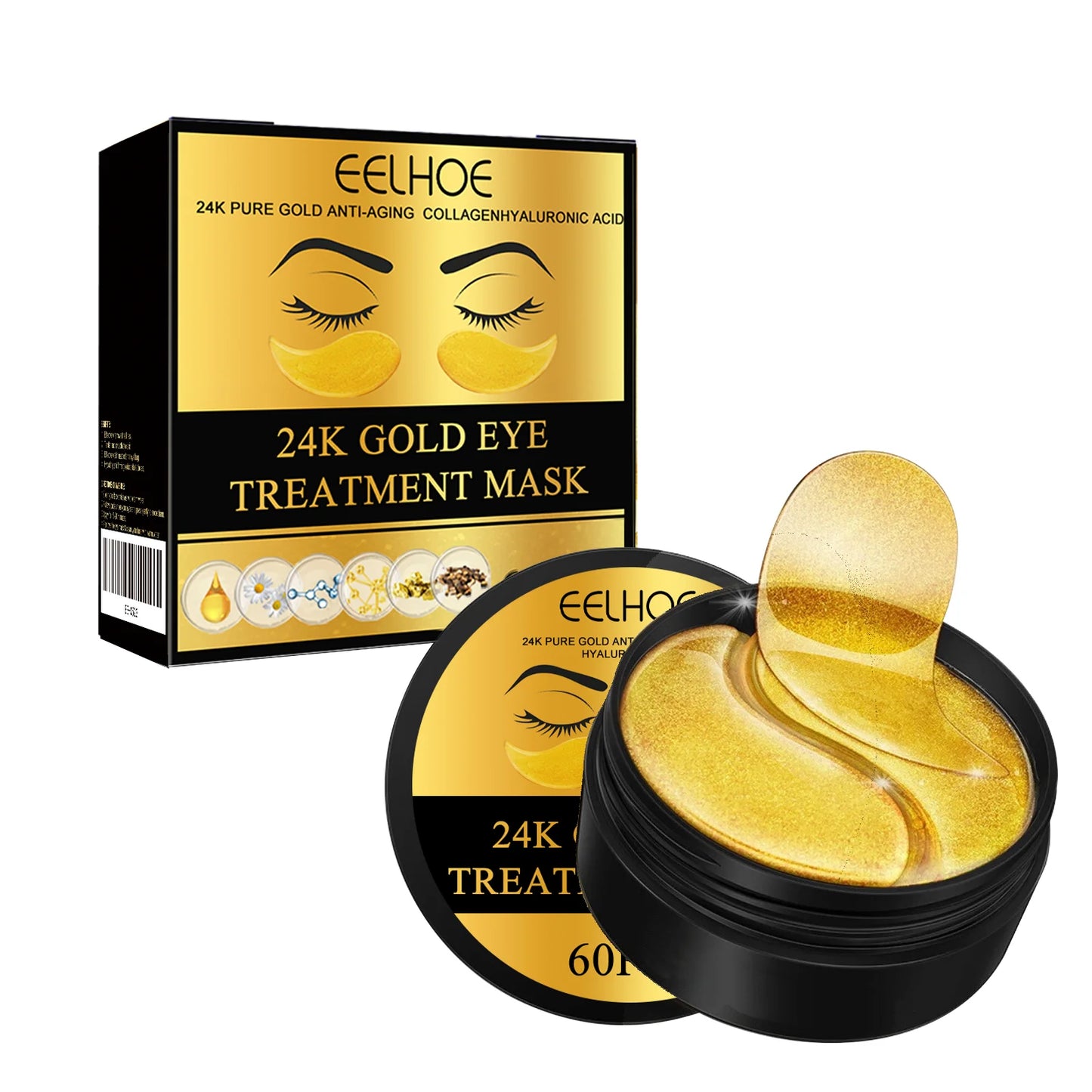 Eelhoe 24K Gold Eye Mask for Dark Circles and Firming