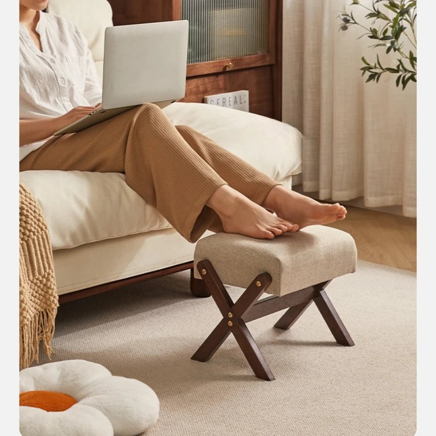 Featre SpaceSaving Foldable Shoe Bench With Luxurious Textured Velveteen Cushioning
