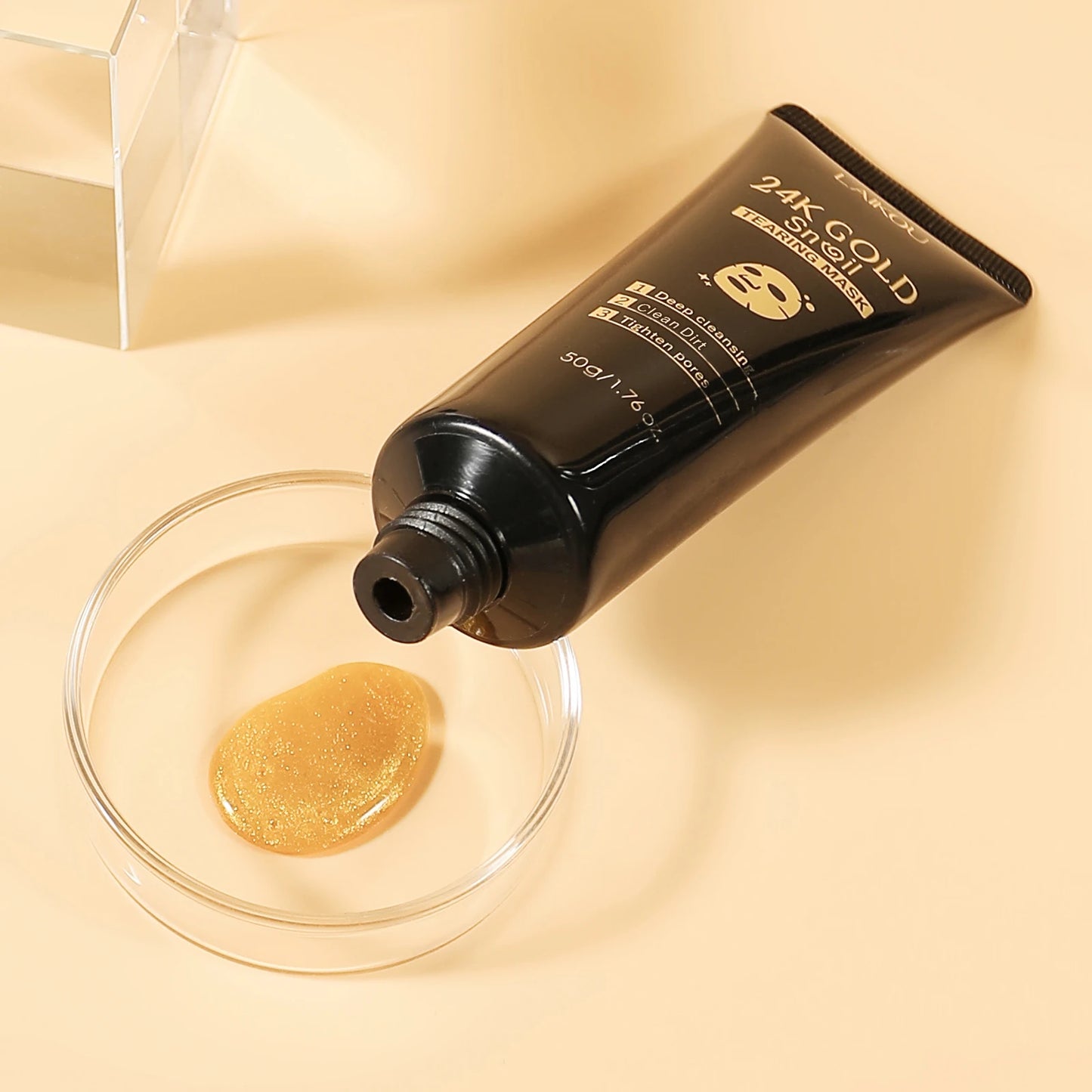 Laikou 24K Gold Snail Peel Off Mask Three Piece Set