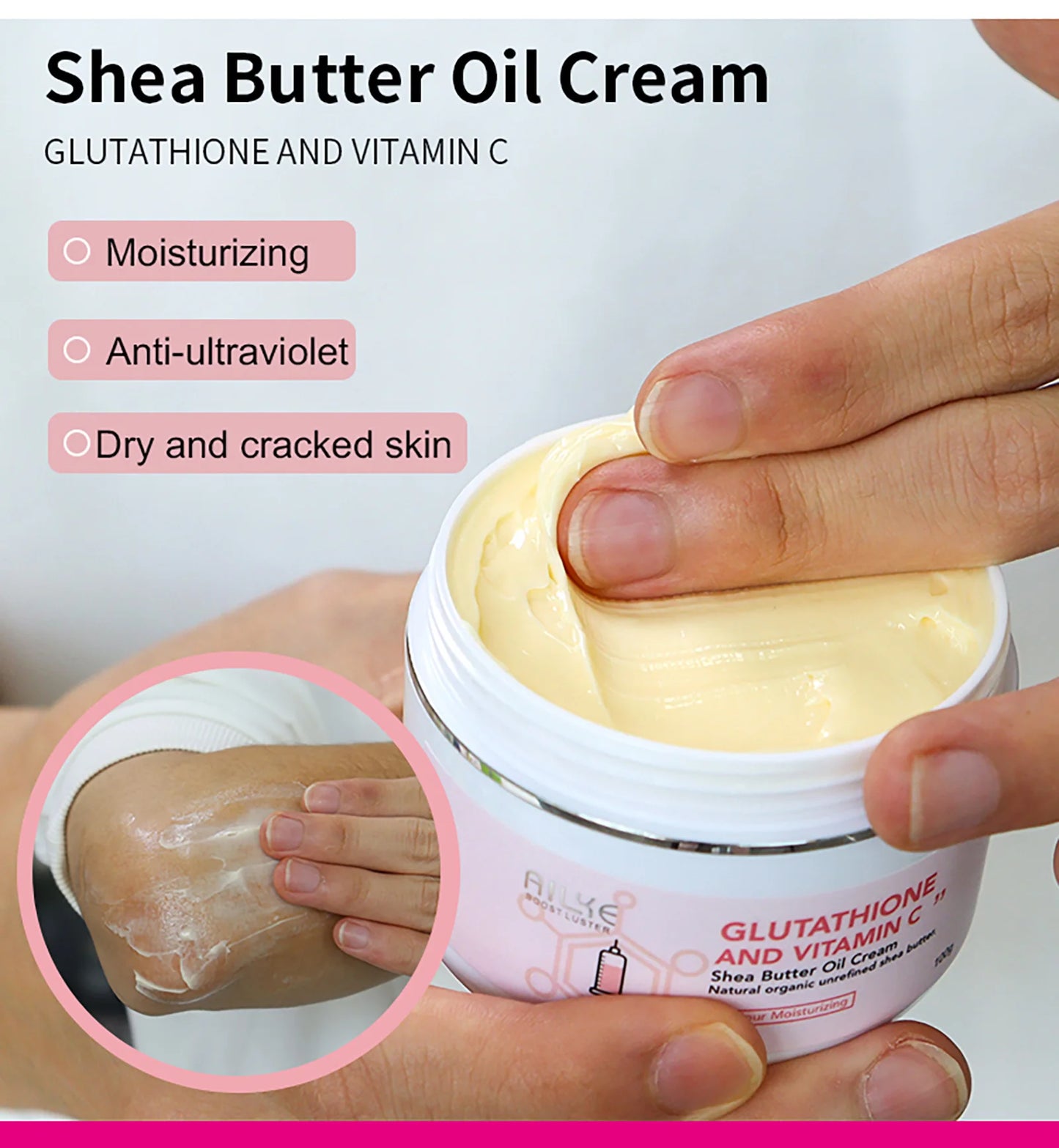 AILKE Glutathione Vitamin C Shea Butter Cream Brightening Moisturizer