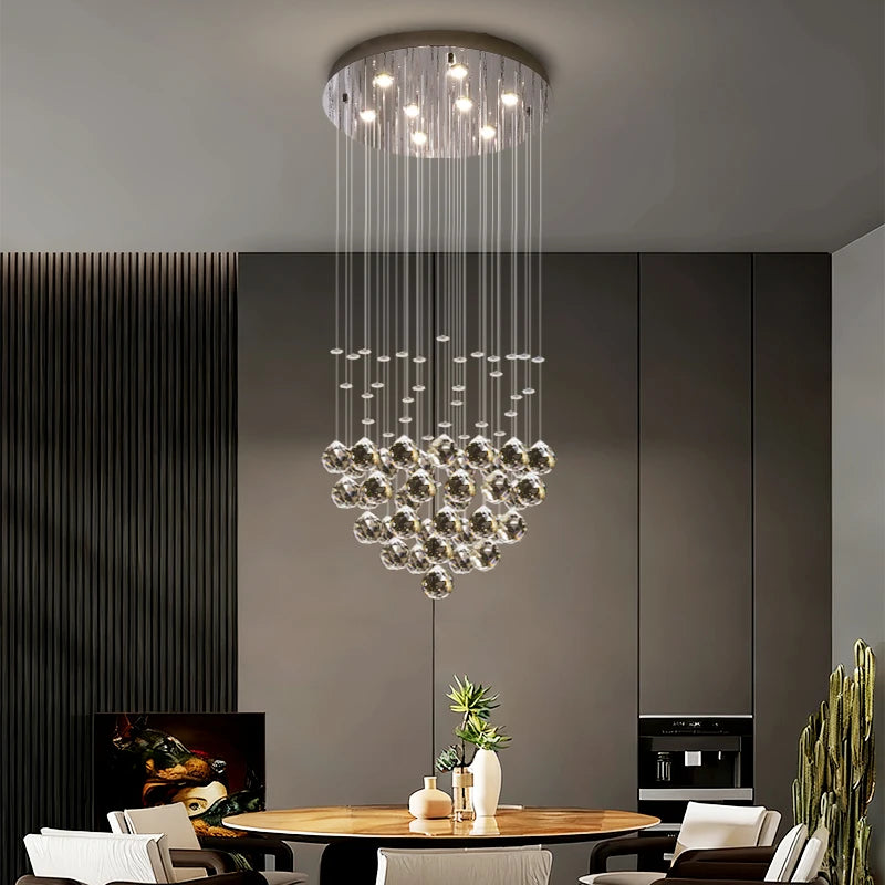 Yingxuan Crystal Pendant Ceiling Lamp For Living Room Kitchen
