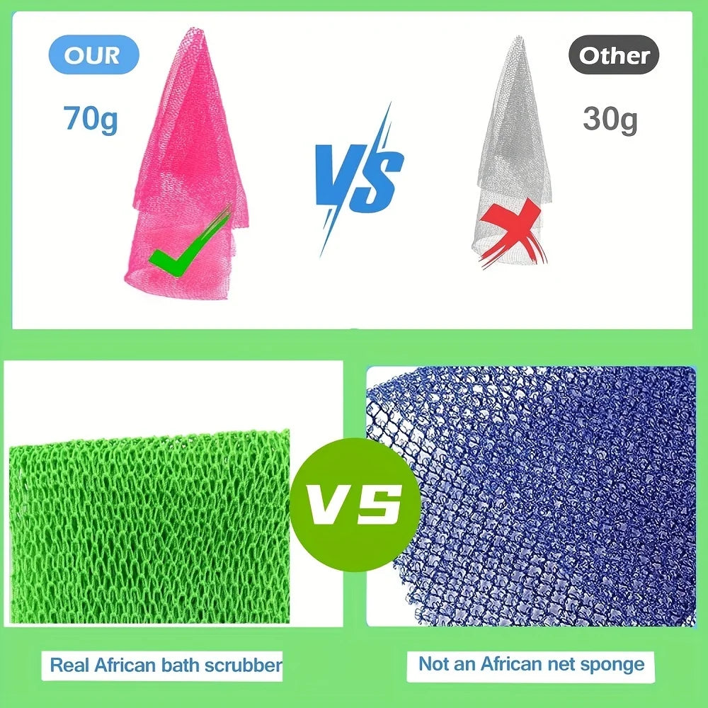 Hign-concerned African Net Sponge Exfoliating Bathing Washcloth For Everyday Scrub