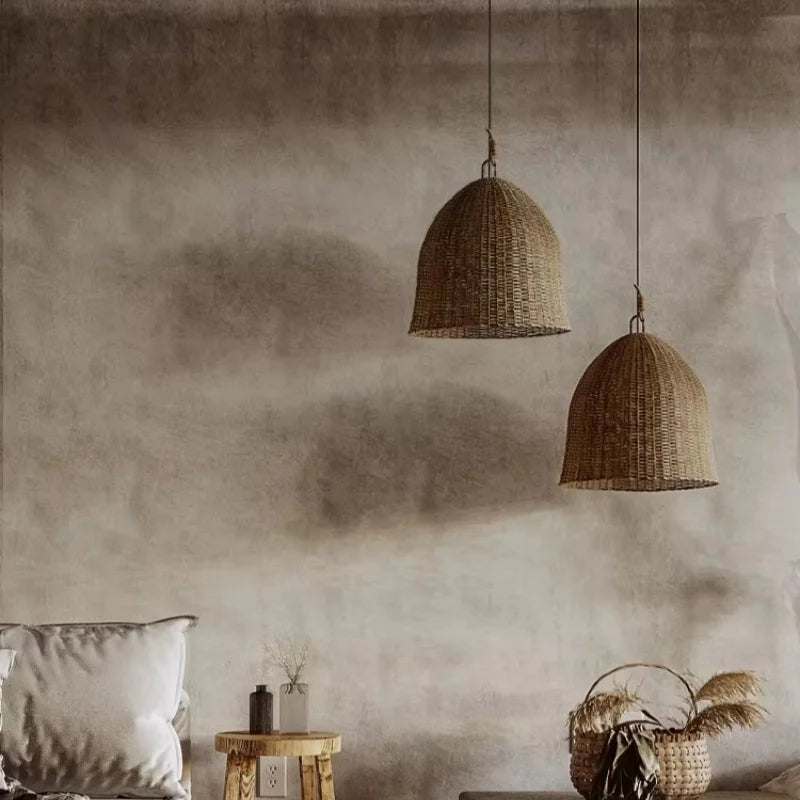 DRMIYA Bamboo Pendant Lamp Wabi Sabi Style Zen Home Lighting