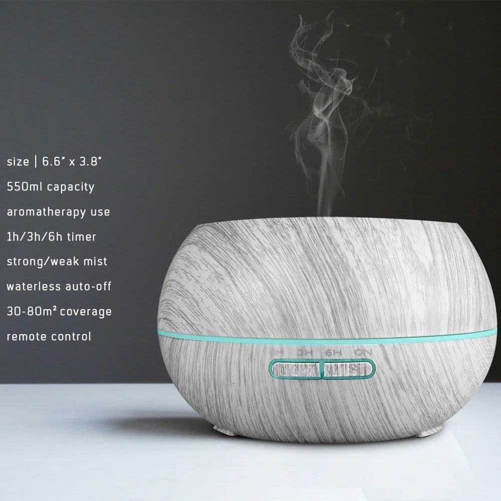 Miflame Whisperquiet Desktop Air Humidifier Essential Oil Diffuser HomeOffice LED