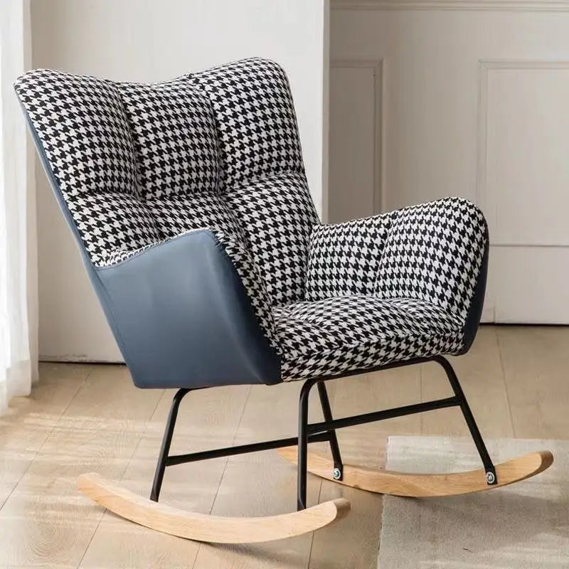 TINGFANG Balcony Rocking Chair Modern Lounge For Living Room