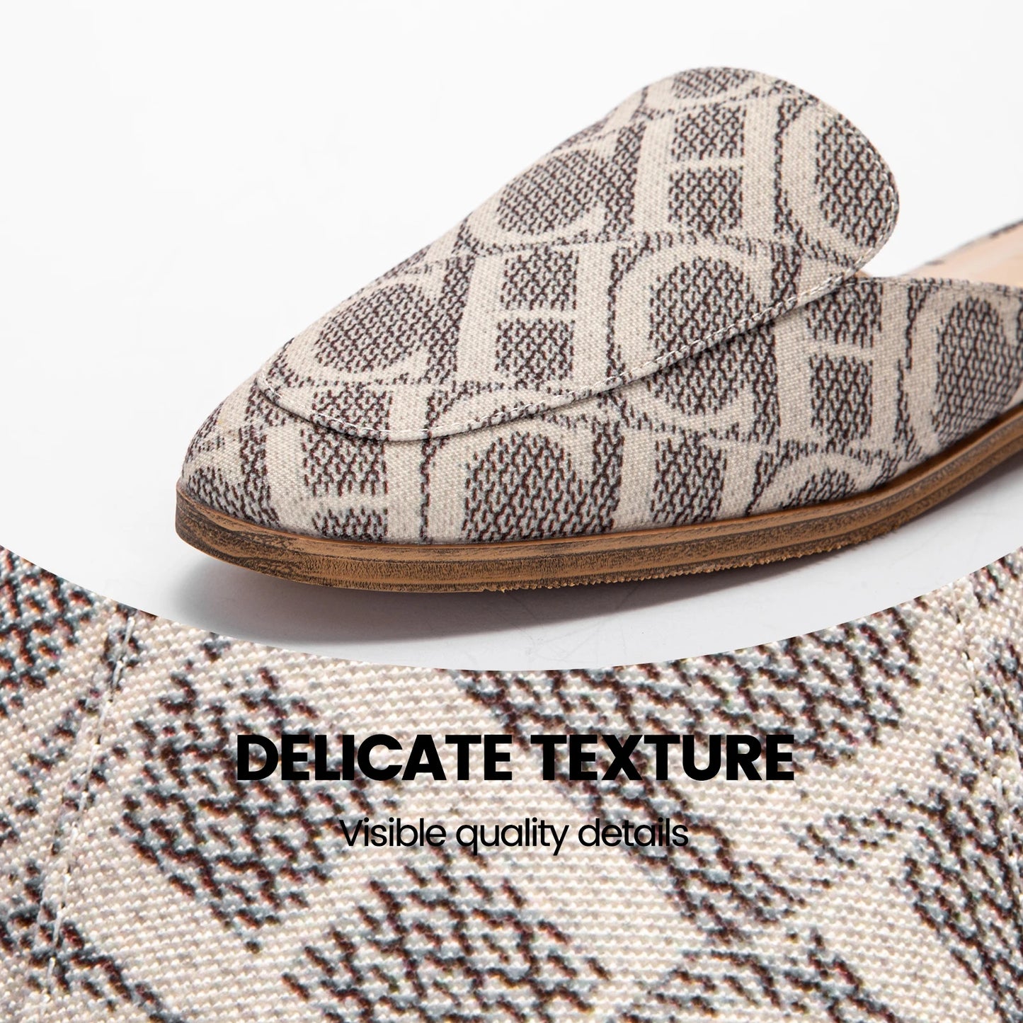 CHCHCN Luxury Summer Slippers for Women Low Heel Sandals Non Toe Outdoor Beach Shoes