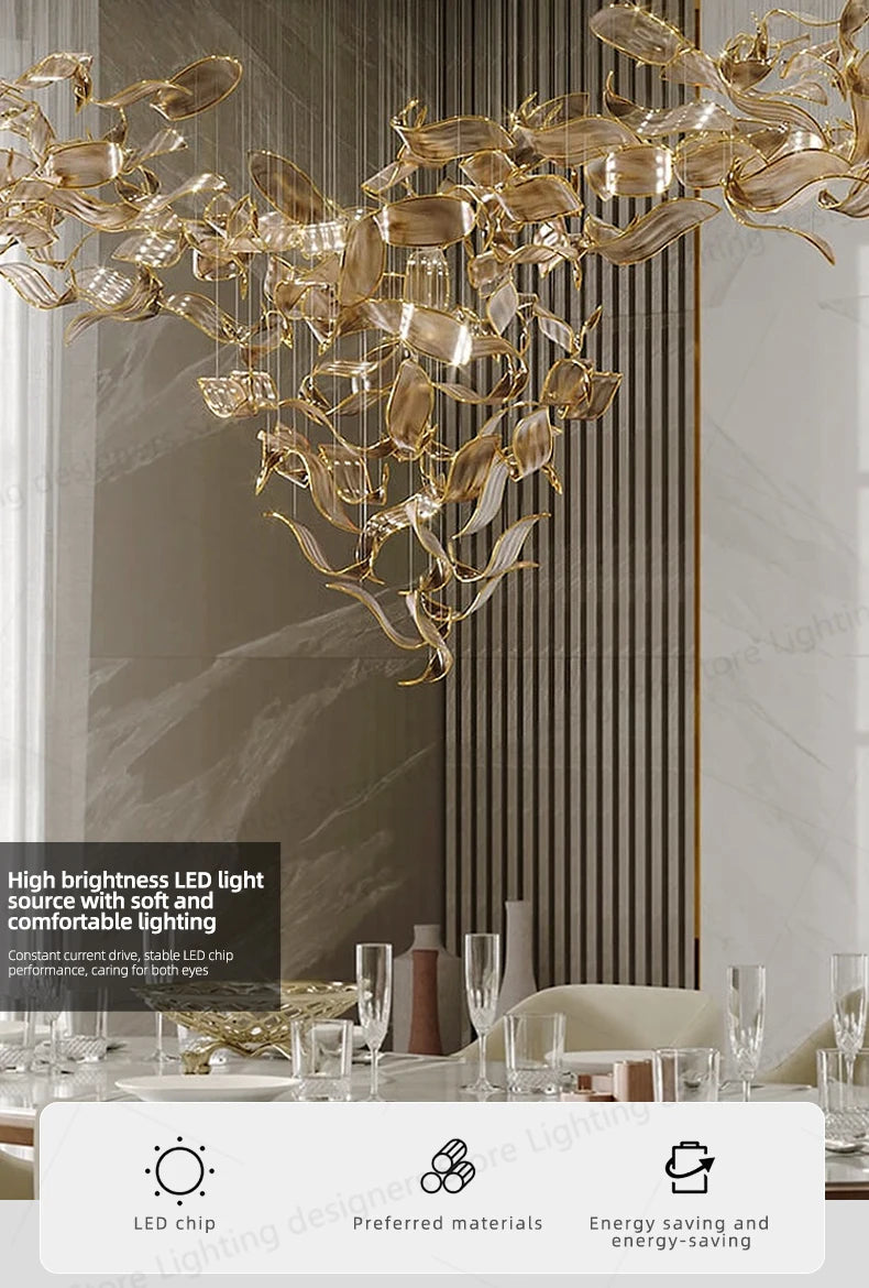 Yingxuan Pendant Luxury Chandelier Light For Living Room Kitchen