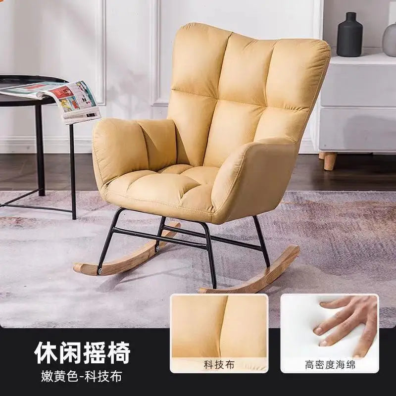 TINGFANG Balcony Rocking Chair Modern Lounge For Living Room